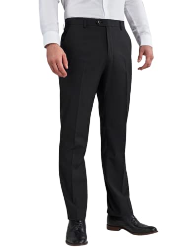 MAGIC SELECT Elegante Anzughose für Herren. Anzughose, gerader Schnitt mit Bundfalten und Taschen für Büro, Arbeit, Kellner, (80% Baumwolle-20% Polyester) von MAGIC SELECT