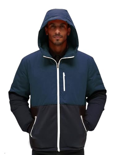 Herren Daunenmantel. Daunenjacke mit Kapuze für Herbst-Winter. Warmer und wasserdichter Mantel. von MAGIC SELECT