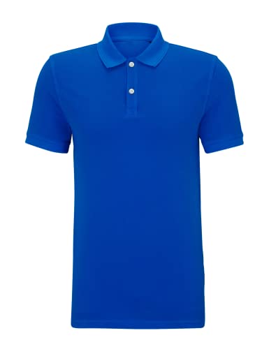 MAGIC SELECT Kurzarm-Polo für Herren. Lässiges Polo-Golf-T-Shirt. Tailliert und kurz. 100% Bambusfaser, Navy blau, XL von MAGIC SELECT