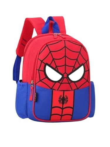 MAGIC SELECT Spider-man Schulrucksack 30 cm. Superhelden-Kinderrucksack mit 3D-Cartoon-Design mit ABS-Reißverschluss, 2 Fächern. Schulmaterial für Jungen und Mädchen. von MAGIC SELECT