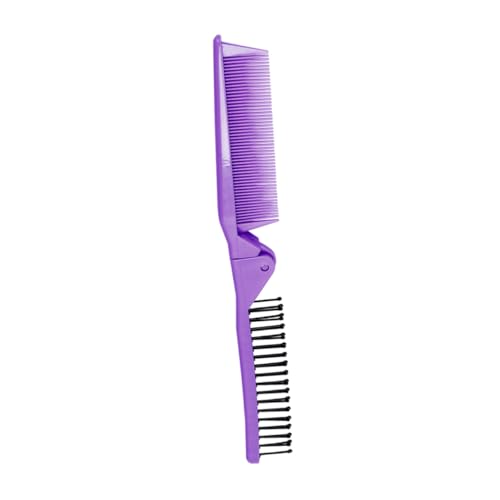 MAGICLULU 1 Kamm Reise Faltbare Haarbürste Badezimmer-organizer Faltbares Haar Haarglätter Klappbare Haarbürste Styling-haarbürste Reisehaarbürste Violett Reisen Haare Hoch Antistatisch von MAGICLULU