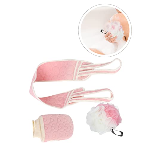 MAGICLULU 1 Satz Badet Uch Badeball Set Massagehandschuhe Für Den Körper Duschhandschuh Peeling-dusche Herrenanzüge Bling Zubehör Handtücher Damen Handschuhe Rosa Duschtuch Perlmutt Fräulein von MAGICLULU