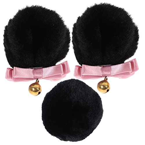 MAGICLULU 1 Satz Bärenohr-haarclip-set Zubehör Ohren Clips Tragen Yogi Bear Headband Süße Plüsch-haaraccessoires Haarspangen-cosplay Handgemachtes Haarnadel Schwarz Stoff MAGICLULU 1 Satz Bärenohr-haarclip-set Zubehör Ohren Clips Tragen Yogi Bear Headband Süße Plüsch-haaraccessoires Haarspangen-cosplay Handgemachtes Haarnadel Schwarz Stoff von MAGICLULU