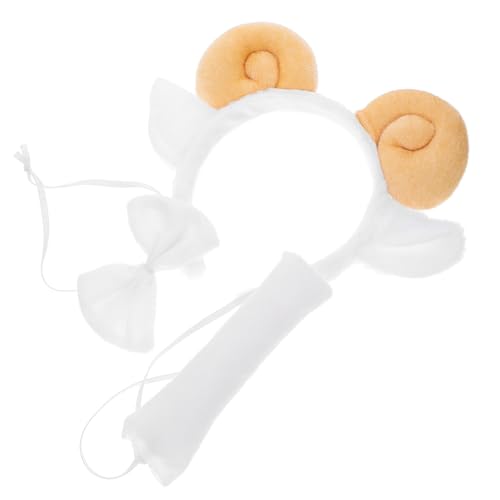 MAGICLULU 1 Satz Lamm Stirnband Schaf-Outfit Schaf-Halloween-Kostüm tier kostüm tierkostüm Kleidung erwachsene Schafohren Schafstirnbänder für Frauen Erwachsener Zubehör Schafskopf von MAGICLULU