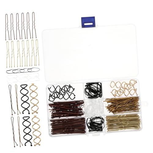 MAGICLULU 1 Schachtel verpackter U-Clip Accessoires für Haare braune Haargummis kinder haarspangen haarspange kinder Haarnadel Haarbänder Haarband Haare Bobby Pins Mädchen von MAGICLULU