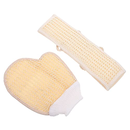 MAGICLULU Badetuch-set in Hotelqualität Mit Peelinghandschuh Körperpeeling Für Die Körperhautpflege von MAGICLULU
