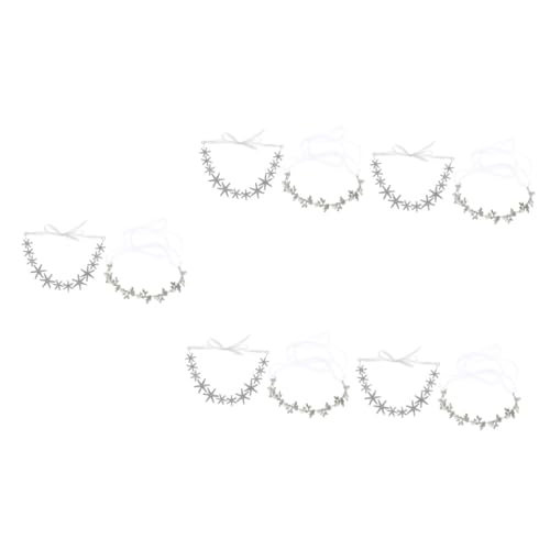 MAGICLULU 10 Stk Braut Strass Stirnband hochzeit braut stirnband Blumenstirnbänder brauthaatschmuck brauthaarschmuk Haarband Haargummi Perlenkopfschmuck Mädchen Haarschnitt Dekor von MAGICLULU