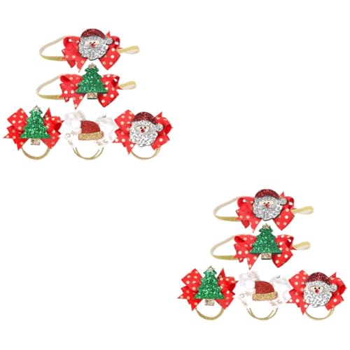 MAGICLULU Kinder-Tiara 10 Stk Haarband Haargummi Tiara für Mädchen Haarschmuck für Kinder Stirnband Haarschmuck für Babys festlicher Haarreif Weihnachten Haarseil Pferdeschwanz Haarring von MAGICLULU