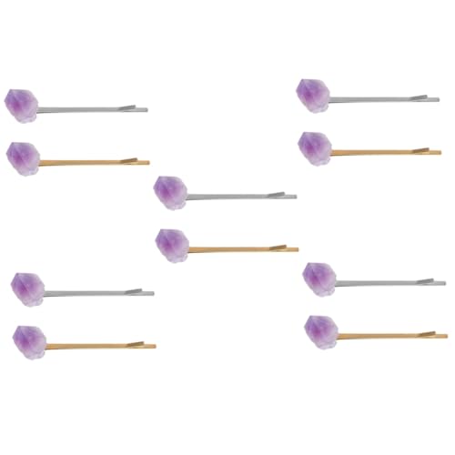 MAGICLULU 10 Stk Haarnadel Aus Kristallstein Haarnadel Für Mädchen Bunte Haarnadeln Für Frauen Haarspangen Für Frauen Braut Haarspange Metall Kristall Rau Natürlich Fräulein von MAGICLULU