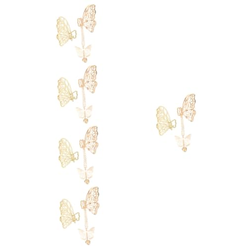 MAGICLULU 10 Stück Dreidimensionale Schmetterlings Haarspangen Haar Accessoire Für Mädchen Goldene Haarspangen Backenklemmen Rutschfeste Haarspange Haar Accessoires Für Mädchen von MAGICLULU