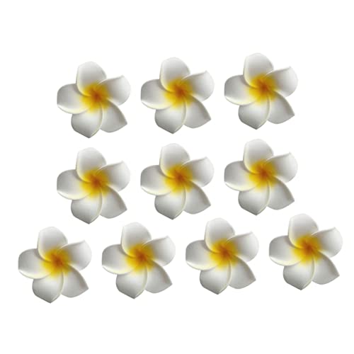 MAGICLULU 10st Frangipani-kopfschmuck Haarspange Frangipani-plumeria-schaumstoff Künstliche Sonnenblume Hawaiianischer Plumeria-blumenclip Hawaii- Eva Damen Blumenkopfschmuck Böhmen von MAGICLULU