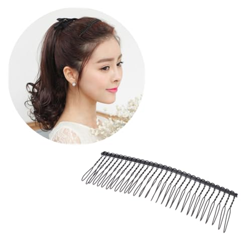 MAGICLULU 10St Frau Kamm Kopfschmuck hair styling frisuren zubehör Haar Brautkopfschmuck für die Hochzeit Kämme Tiara Kammkopfschmuck einfach Dame Kamm Kopfschmuck metallische Linie Schleier von MAGICLULU