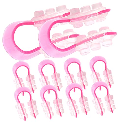 MAGICLULU 10st Clips Zur Nasenformung Nasenlifter Und Shaper Nasenschönheitswerkzeug Nase Schlanker Werkzeuge Nasenzange Nasenklammern Orthesen Mädchen Kieselgel Nasenschönheitsgerät Rosa von MAGICLULU