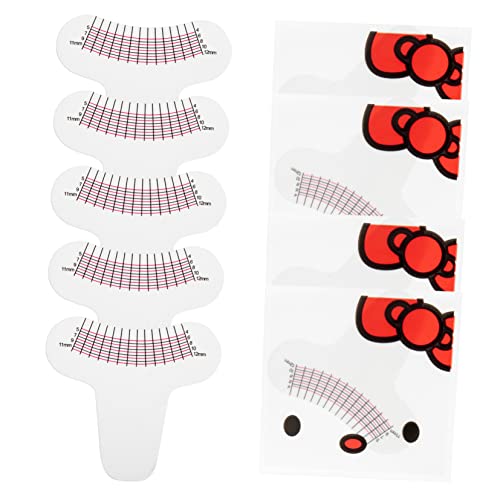 MAGICLULU 10St Wimpernlineale aus Papier Lineal für Wimpernlänge Karte zum Messen der Wimpernlänge lashes set wimpern set werkzeug Lineale für die Wimpernlänge wimpern papier lineal Lockig von MAGICLULU