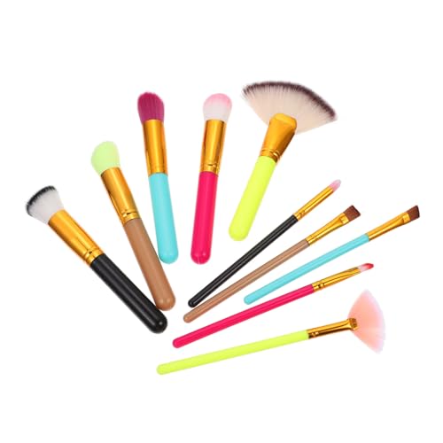 MAGICLULU 10St farbige Make-up-Pinsel Rouge-Make-up-Pinsel Lidschatten Pinsel Make-up Pinsel kosmetikpinsel werkzeug Make-up-Utensilien-Tool Make-up-Tools Mädchen Concealer Pinsel erröten von MAGICLULU