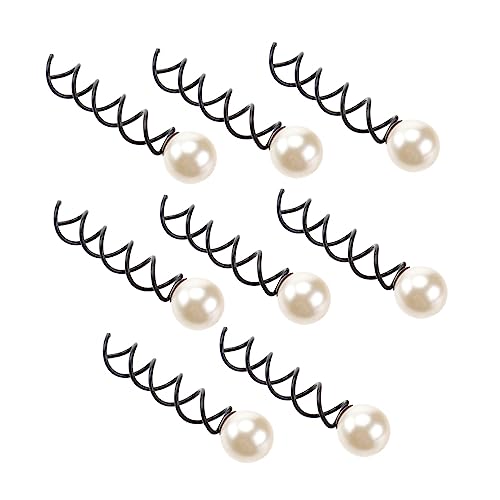 MAGICLULU 10er Set Damen Haarnadeln Mit Perlen Spiral Haarspangen Für Hochzeiten Partys Und Geburtstagsfeiern 18MM Perlen Elegante Haaraccessoires Für Frauen von MAGICLULU