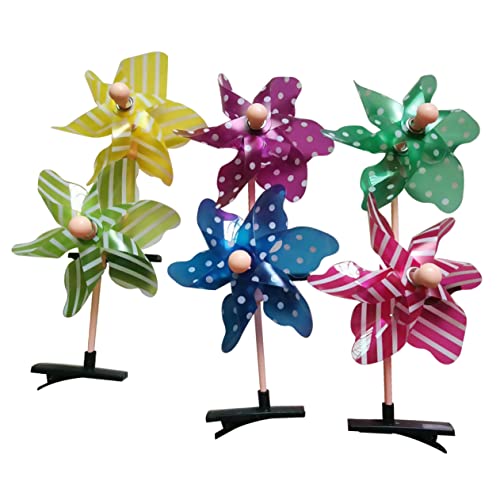 MAGICLULU 10 Stück Windmühlen Haarspangen Für Kinder Bunte Haarclips Für Mädchen Leichtes Kunststoffmaterial Verspieltes Design Für Geburtstagsfeiern Und Kostümpartys von MAGICLULU