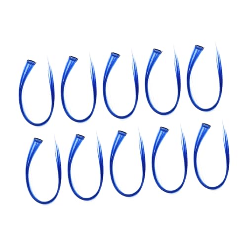 MAGICLULU Clip-in Straight 10pcs Haarverlängerungen Haarschmuck Mädchen Haarverlängerung Stück Cosplay Haarteil Haarverlängerungen von MAGICLULU