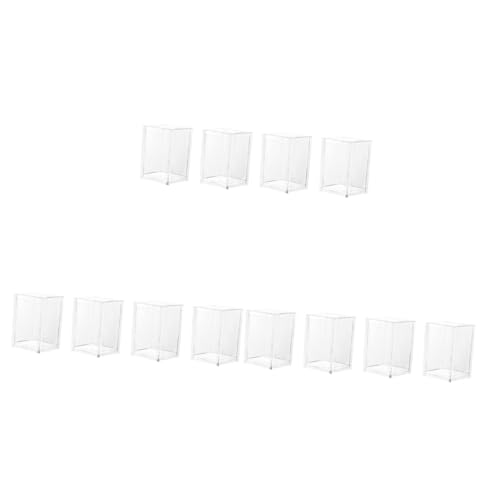 MAGICLULU 12 STK Transparenter Vorratseimer Tischdecke Organizer Zur Aufbewahrung Von Kosmetika Desktop-briefpapier-Organizer Becherhalter Für Bleistift Student Esstisch Lagerregal Acryl von MAGICLULU