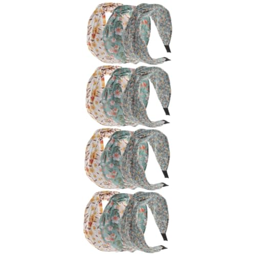 MAGICLULU 12 Stk Blumen Stirnband Haarschmuck haarband set Kostüme Stirnband-Dekor elastische Haargummis Kopfschmuck für Mädchen weiblicher Partykopfschmuck Haare drücken von MAGICLULU