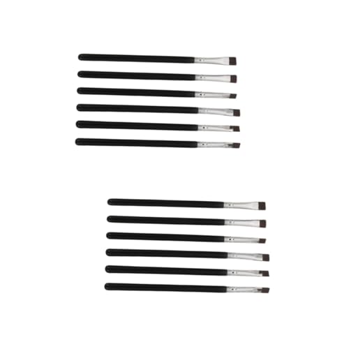 MAGICLULU 2 Sets Make-up-pinsel-set Lidschatten-alicators S Eyeliner Make-up Kosmetik Augenbraue Make-up-tools Reisegröße Für Hauttypen 6 Stück * 2 von MAGICLULU