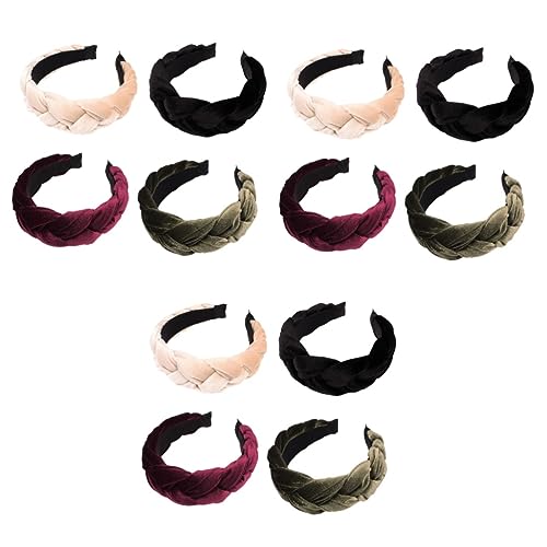 MAGICLULU 12 Stk breites Stirnband Haarschmuck für Frauen Haarreifen Stoff haarband hair- elastische Haargummis frauen stirnband Frauen Haarreifen Breitseite Schal Kopfbedeckung e5 von MAGICLULU