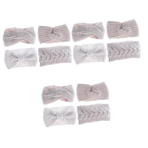 MAGICLULU 12 Stk gestrickte Haarreifen Haarbandana häkeln geflochtene Stirnbänder für Damen haarschmuck Haarbänder Tiara elastischer Kopfschmuck Sport-Haarband warm halten Stirnband Schal von MAGICLULU