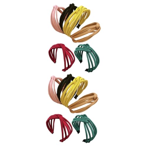 MAGICLULU 12 Stk Stirnband Haarturbane für Frauen Haarschmuck für Damen Haarband hair- Stirnbänder für Damen Kopfbedeckung mit Kreuzknoten Haarschmuck für Frauen binden Tuch Fräulein von MAGICLULU