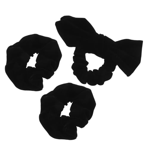 MAGICLULU 4 Sets Haarschals Schleife Haarbänder Mädchen Kopfschmuck Schleife Haargummis Für Pferdeschwanzhalter 3 Stück * 4 von MAGICLULU