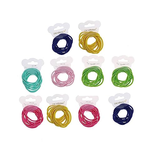 MAGICLULU 120st Haargummi Rosa Haarring Gummiband Buntes Papier Elastisches Haarband Fotokabinenrahmen Haarschmuck Hohe Elastizität Pferdeschwanz Kind von MAGICLULU