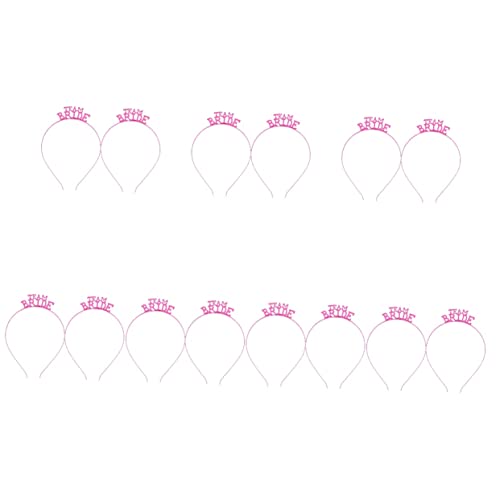 MAGICLULU 14 Stk Braut Stirnband Mädchen Stirnband Hochzeits-Cosplay-Haarband hochzeitsdeko hochzeitshaar schmuck Haargummi Haarreifen Hochzeit Haarband Einfach Kopfbedeckung Krone schmücken von MAGICLULU