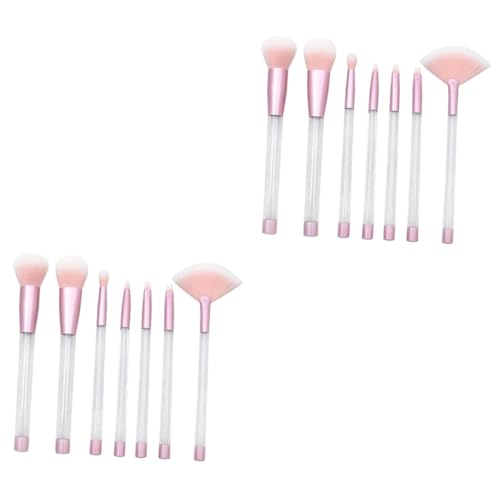 MAGICLULU 14 Stk Kosmetikpinsel Lüfterbürste für brochas de maquillaje Make-up Pinsel makeup brushes werkzeug Puderpinsel Make-up-Pinsel für Frauen Haupt malen Foundation-Pinsel einstellen von MAGICLULU