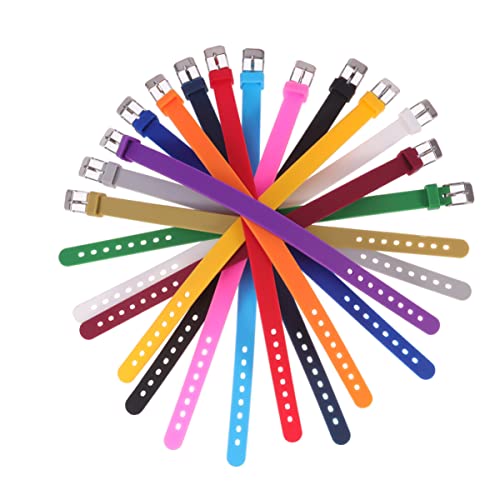 MAGICLULU 14 Stk Verstellbares Armband Farbige Leere Silikonarmbänder Armband Aus Silikon Verstellbare Süße Armbänder Kinderbecher Aus Silikon Silikonarmband Mit Mädchen Sport Handschuhe von MAGICLULU