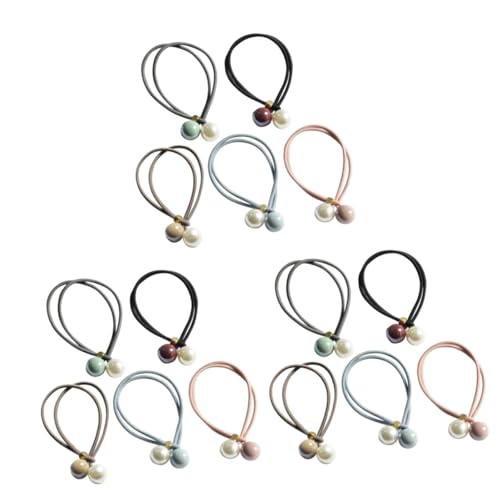 MAGICLULU 3er-set Schickes Pferdeschwanz-haarband Gummiband Haargummi Für Frauen Mädchen Damen Party Performance Festival Schwarz Grau Hellkaffee 5 Stück * 3 von MAGICLULU