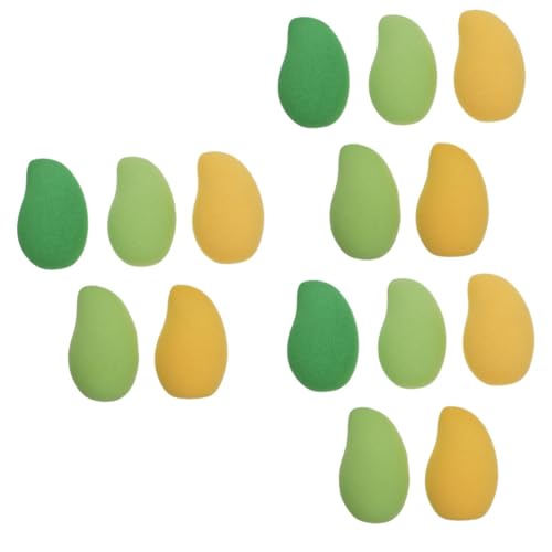 MAGICLULU 15 Stk Mango Beauty Ei Reinigungsschwamm Mischschwämme Für Make-up Beauty-foundation-schwamm Wimper Eyeliner Waschbar Foundation-mischschwamm Lose Puderquasten Obst Das Gesicht von MAGICLULU