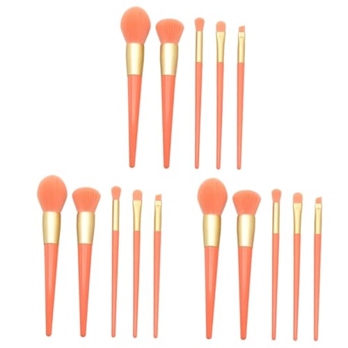 MAGICLULU 15-teiliges Make-up-set Für Haare Make-up-set Tragbare Kosmetikwerkzeuge Kegelförmiger Kunststoffgriff Make-up-pinsel Für Frauen von MAGICLULU