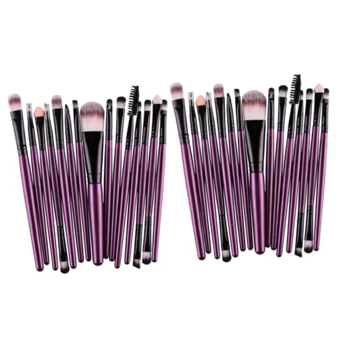 MAGICLULU 30stücke Teiliges Makeup Pinsel Mit Nylonborsten Und Kunststoffgriff Für Frauen Kosmetik Pinselset Und Schwarz Für Professionelles Und Tägliches Makeup von MAGICLULU
