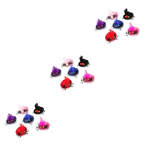 MAGICLULU 18 Stk Haarspange Für Kinder Fascinators Hut Haarschmuck Für Frauen Haarklammern Für Frauen Haarschmuck Für Mädchen Haarspangen Für Frauen Mädchen Hüte Braut Zylinder von MAGICLULU