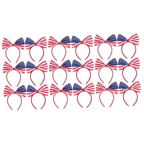 MAGICLULU 18 Stk Stirnband Mit Amerikanischer Flagge Usa Make-up-accessoires Kinder-outfits Bands Haarzubehör 4. Juli Stirnband Geschenke Für Kleinkinder Stoff Tag Erdfarben Satin Kleid von MAGICLULU