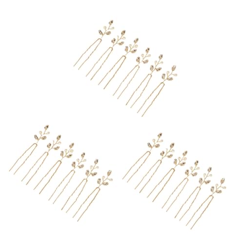 MAGICLULU 18 Stück Perlen Haarnadeln In U Form Braut Haarnadeln Haarstäbe Für Frauen Perlen Haarnadel Kristall Haarnadel Mädchen Tiara Haar Accessoires Braut Haarstab Einfache Miss von MAGICLULU