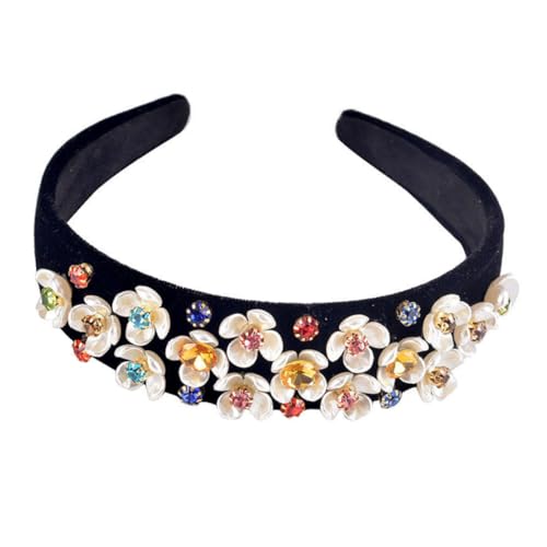 MAGICLULU Stilvolle Damen-haarspange 1 Stück Breiter Haarreif Mit Strasssteinen Für Mädchen Und Damen von MAGICLULU