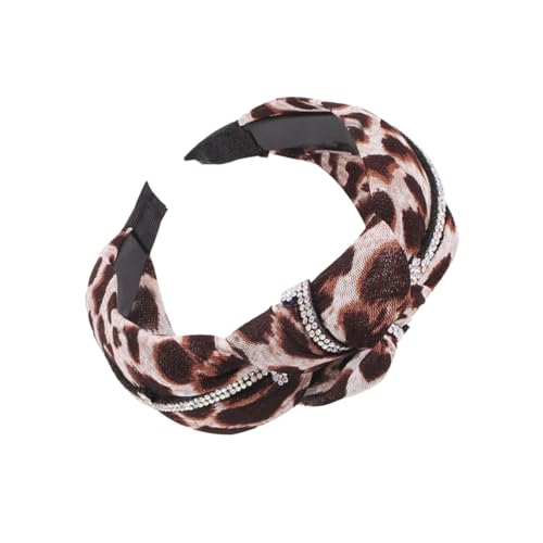 MAGICLULU 1Stk Mode-Stirnband frauengeschenk women gift Kopfbedeckung Bandana für Frauen Haargummi Haarband frauen stirnband Leoparden-Haarreifen kreuzen Schal Combo-Platte Fräulein von MAGICLULU