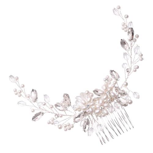 MAGICLULU 1Stk Perlenkamm Perlen-Haarspangen Perle Haarnadel hochzeitshaar schmuck wedding hair accessories haarschmuck Tiara braut kopfschmuck hochzeit haarkämme Europäisch und amerikanisch von MAGICLULU