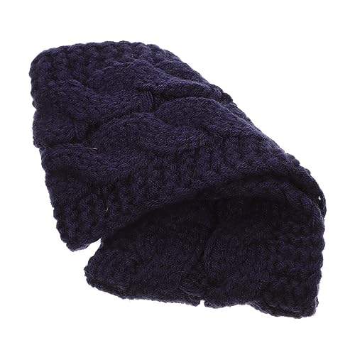 MAGICLULU 1Stk gestricktes Stirnband schwarze Stirnbänder für Frauen winterliches breites Haarband hair- hair Haargummis haarschmuck Stoffstirnband sportliches Haarband Leicht Schal von MAGICLULU