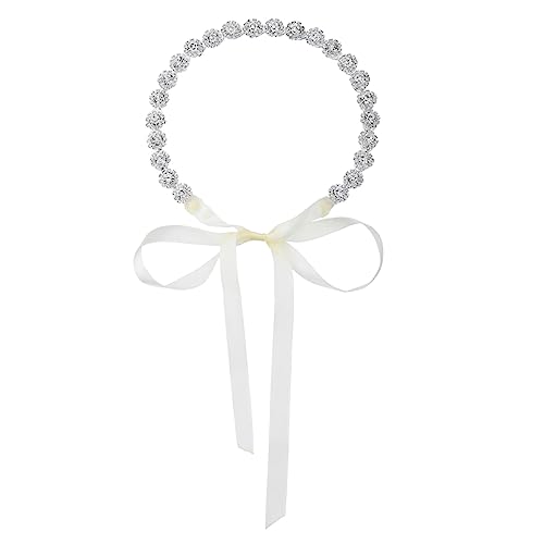 MAGICLULU 1stk Haarschmuck Aus Diamanten Lila Perücken Für Frauen Hochzeit Frohes Neues Jahr Hüte Haarschmuck Aus Strass Braut Haar Haargummis Stirnband Strasssteine Zubehör Polyester Kind von MAGICLULU