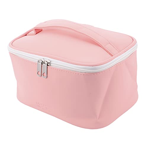 MAGICLULU 1stk Handkosmetiktasche Badetasche Vielseitige Schminktasche Damen Schminktasche Make-up-Tasche Duschtasche Kulturbeutel Für Damen Toilettenartikel Pu Tragbar Rosa Fräulein von MAGICLULU