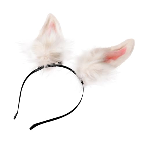 MAGICLULU 1Stk Hasenohr Stirnband Cosplay-Haare Weihnachtsdekoration halloween haarreif halloween headband Headset ausgestopfter Hase Foto-Kopfschmuck Performance-Haarband Karikatur von MAGICLULU