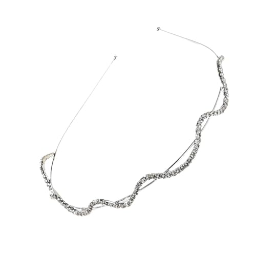 MAGICLULU 1stk Stirnband Damen Stirnbänder Kristall Stirnbänder Haarbänder Für Damenhaar Hochzeit Haarband Reisetasche Kopfschmuck Aus Strass Haarschmuck Fräulein Strasssteine von MAGICLULU