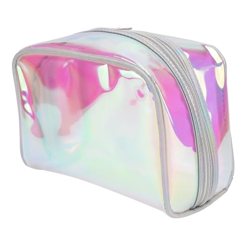 MAGICLULU 1stk TPU Bunte Transparente Kosmetiktasche Durchsichtiger Kulturbeutel Geldbeutel Make-up-Tasche Makeup Tasche Große Make-up-Organizer-Tasche Aufbewahrungstasche Reisen Tragbar von MAGICLULU