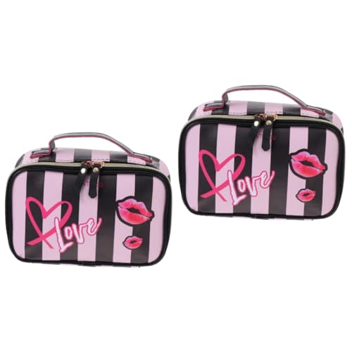 MAGICLULU 2 STK Make-up-Kulturbeutel Kosmetiktasche Makeup Tasche große Reise-Kulturtasche Reise-Organizer-Taschen Reisetaschen-Toilettenartikel Aufbewahrungstasche wasserdichte Tasche Liebe von MAGICLULU